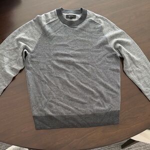 Nordstrom Men's Two-Tone Gray Crewneck Sweater
